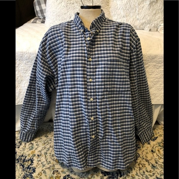 Eddie Bauer 100% cotton MENS BUTTON UP LONG SLEEVE - Picture 1 of 8
